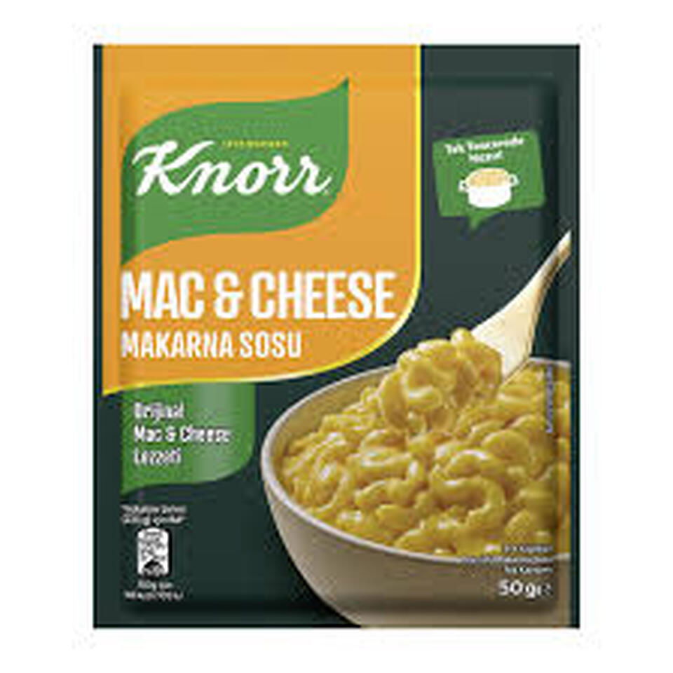 KNORR MAKARNA SOS 50 GR-MAC&CHEESE